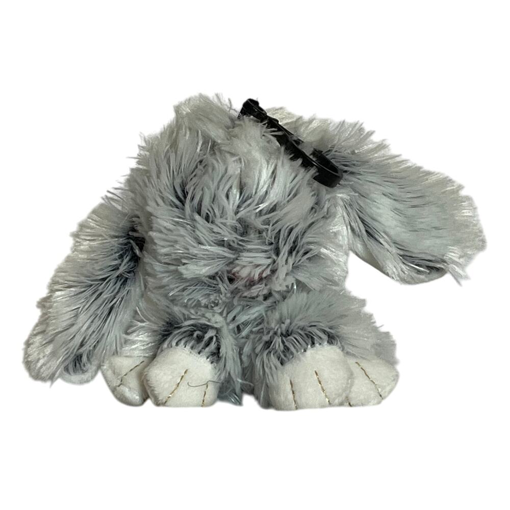 Dan Dee Grey Floppy Eared Bunny Keychain Plush Small